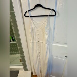 Bella Dahl Button Front Maxi Dress Sand Small